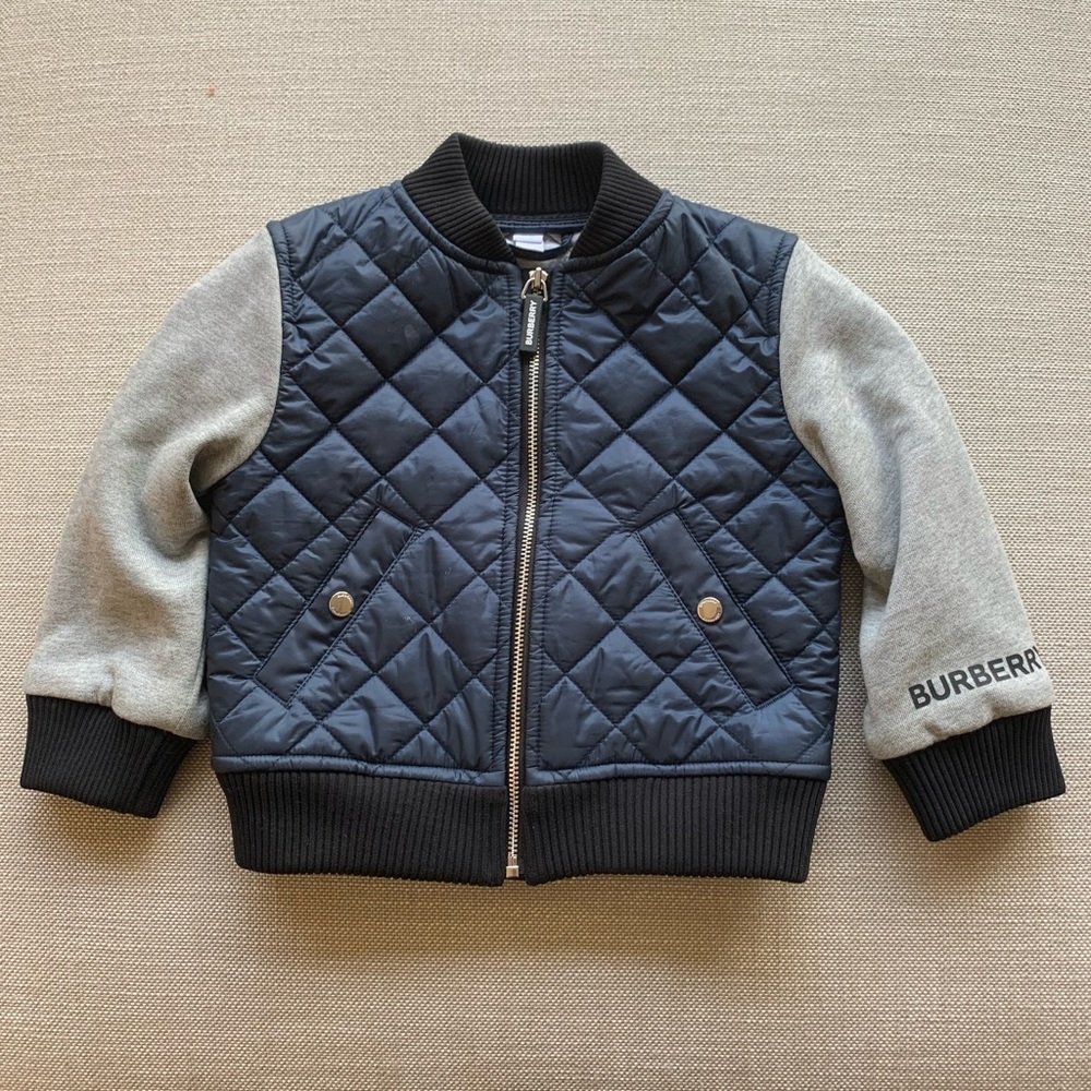 BURBERRY Baby Quilted Track Jacket